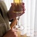 Taça Cristal Lapidado 66 P/Champagne Incolor 210ml