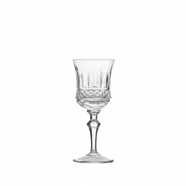 Taça Cristal Lapidado 69 Flauta P/Licor 70ml Incolor