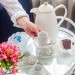Xícara e Pires P/Café de Porcelana Versa Royal Off White