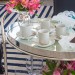 Xícara e Pires P/Café de Porcelana Versa Royal Off White