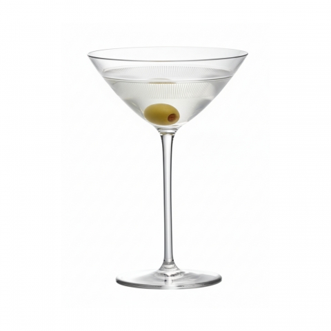 Taça Cristal Lapidado P/ Martini Country Club 280ml