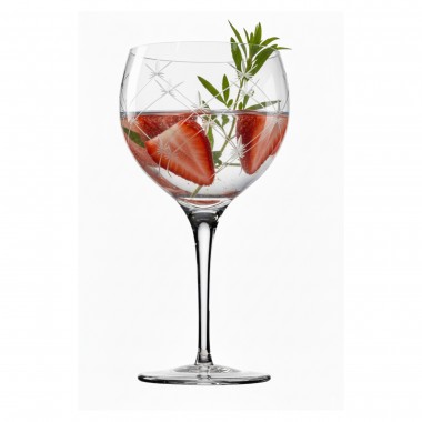 Taça Cristal Lapidado 19 P/Gin Incolor 760ml