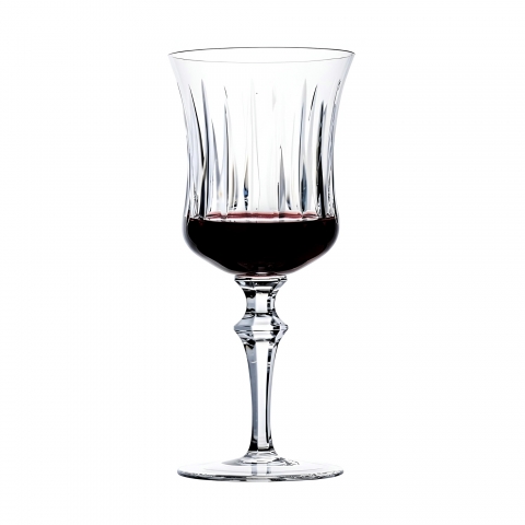 Taça Cristal Lapidado 66 P/Vinho Tinto Incolor 320ml