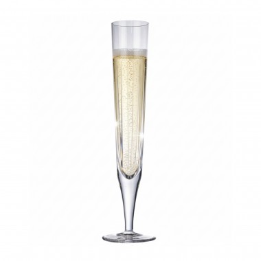 Taça de Cristal Lapidado 10 P/Champagne Incolor