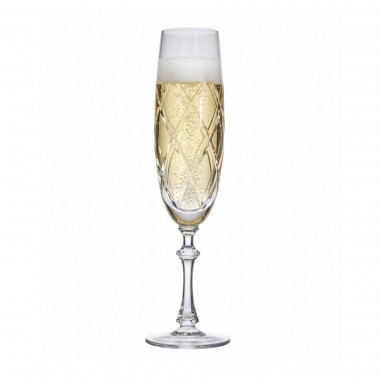 Taça de Cristal Lapidado 33 P/Champagne Requiem 250ml