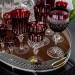 Taça Cristal Lapidado 69 P/água Vermelho Mozart 370ml