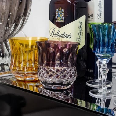 Copo Cristal Lapidado Mozart Whisky Ametista 325ml