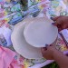 Prato Raso de Porcelana Butterfly Flower