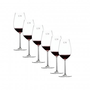 Kit 6 Taças Cristal Bordeaux Incolor 850ml