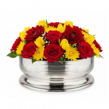 Centro de Mesa Prata Spin Grande Saint James