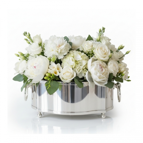 Centro de Mesa Classic Pequeno Prata Saint James