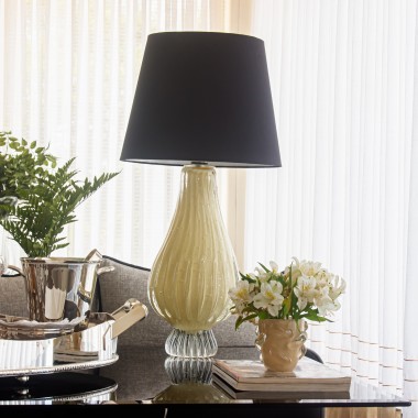 Cupula Abajur Cônica 28x36cm Preto