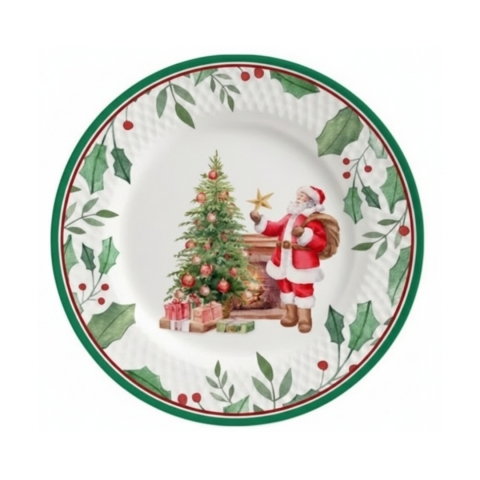 Prato de Sobremesa Natal Azevinho