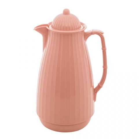 Garrafa Térmica de Plástico Bambu Rosa