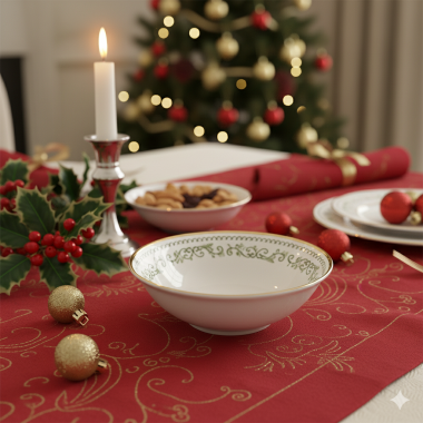 Bowl Classic Christmas C/Filete de Ouro