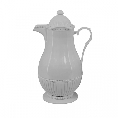 Garrafa Térmica de Plástico Vintage Cinza