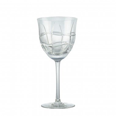 Kit 6 Taças de Cristal Lapidada 34 P/Vinho Tinto Incolor