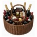 Cesta Grande Rattan para Vinho e Champagne