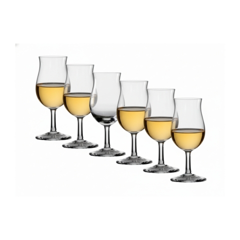 Kit 6 Taças de Cristal P/Cachaça Musik 70ml