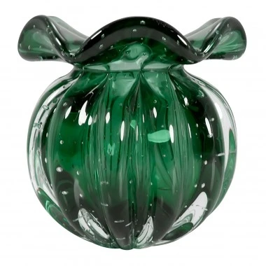 Vaso Murano Torcello Verde Folha