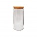 Pote Bahia de Vidro com Tampa Bambu 1,2l