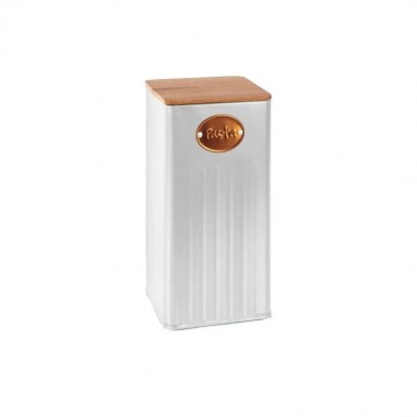 Pote Porta Macarrão de Ferro Branco