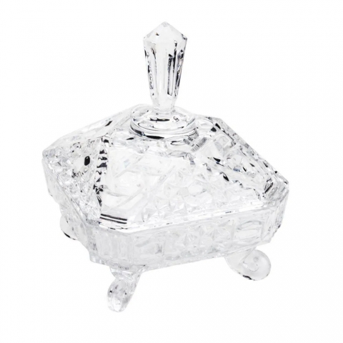 Potiche com Pé Cristal Paladium