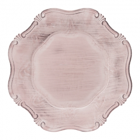 Sousplat Corinto Rosa Chá