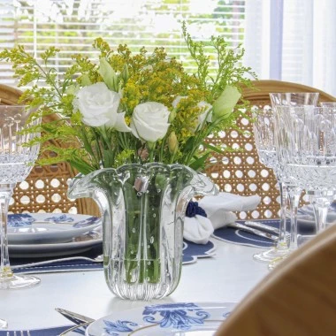 Vaso Murano Hallein Cristal