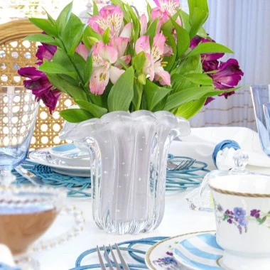 Vaso Murano Hallein Lavanda