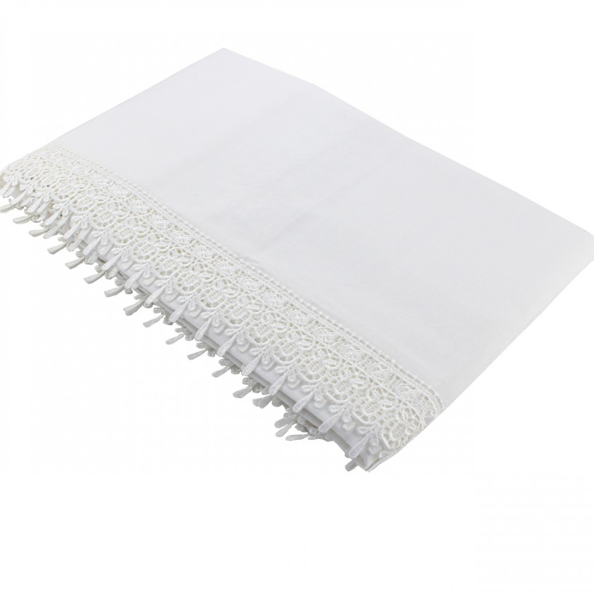 Toalha de Mesa Retangular Sarah Guipir 8 Lugares Toalha de Mesa Retangular Sarah Guipir 8 Lugares