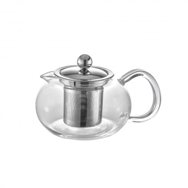 Bule para Chá em Vidro e Aço Inox com Infusor 500ml