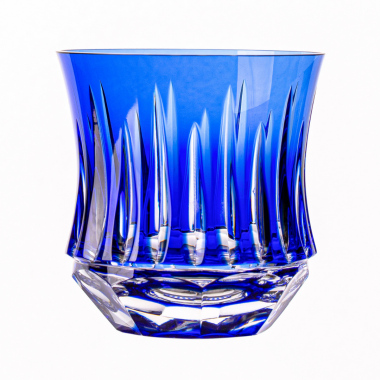 Copo Cristal Lapidado 66 Whisky Azul Escuro 325ml