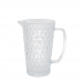Jarra de Vidro Bico de Abacaxi Transparente 1l