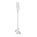 Conjunto 4 Garfos Aço Inox P/Aperitivo Leaves Prateado