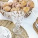 Taça de Vidro C/Fio Dourado P/água Diamond 325ml