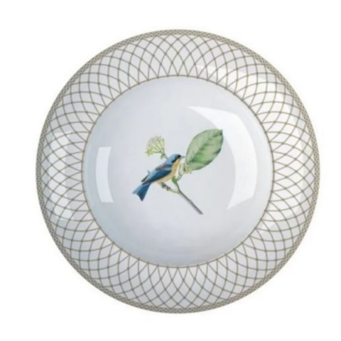 Prato Fundo de Porcelana Bela Fauna