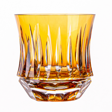 Copo Cristal Lapidado 66 Whisky Amarelo 325ml