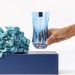 Copo Cristal Lapidado Long Drink Azul Claro 400ml