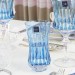 Copo Cristal Lapidado Long Drink Azul Claro 400ml
