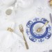 Xicara com Pires de Porcelana Porto P/Café com Filete em Ouro 24k