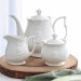 Kit 3 Peças P/Cha e Café Porcelana Super White Queen