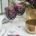 Taça Cristal Lapidado 33 P/Vinho Tinto Ametista 370ml