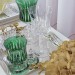 Taça Cristal Lapidado 66 P/Vinho Tinto Verde Escuro 300ml