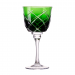 Taça Cristal Lapidado 33 P/água Verde Escuro 400ml