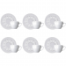 Conjunto 6 Xícaras e 6 Pires P/Café de Porcelana Palace