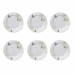 Conjunto 6 Pratos Sobremesa de Porcelana Milão