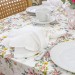 Conjunto 4 Anéis P/Guardanapo Metal Flor Prateada