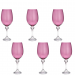 Conjunto 6 Taças Cristal P/Vinho Elisa Ametista 450ml