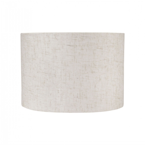 Cupula Abajur Cilindrica 40x22cm Cru